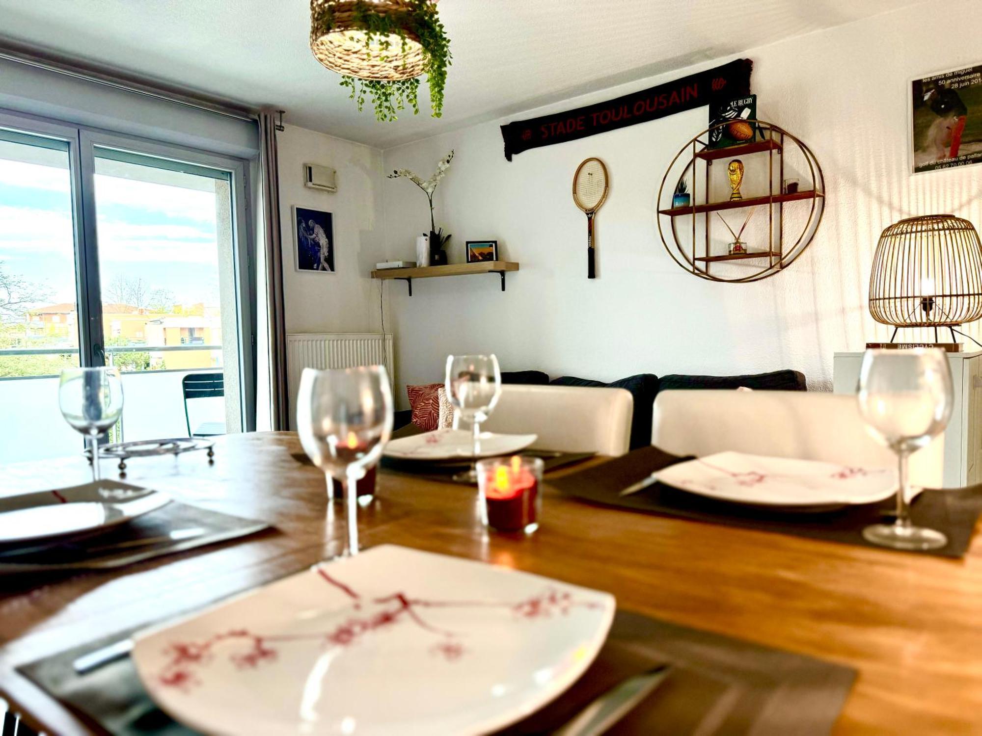 Bel Appartement T3 De 60M2 Avec Parking, Terrasse, Proche Du Metro Et Du Periph Toulouse Exteriér fotografie