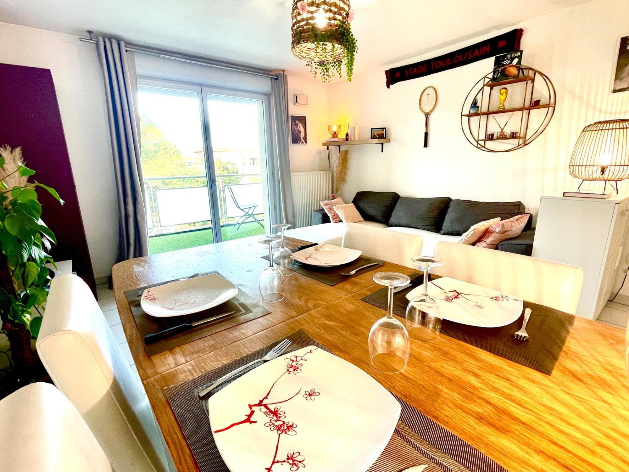 Bel Appartement T3 De 60M2 Avec Parking, Terrasse, Proche Du Metro Et Du Periph Toulouse Exteriér fotografie